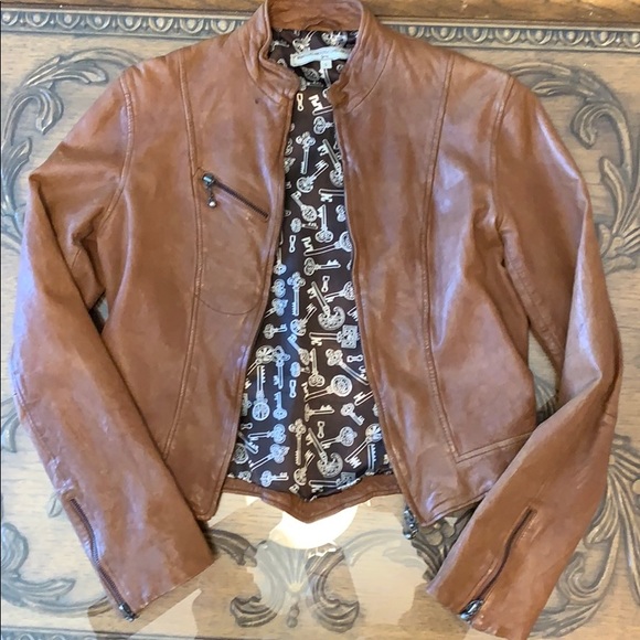 Light Brown Leather Jacket by WGACA - Picture 6 of 10